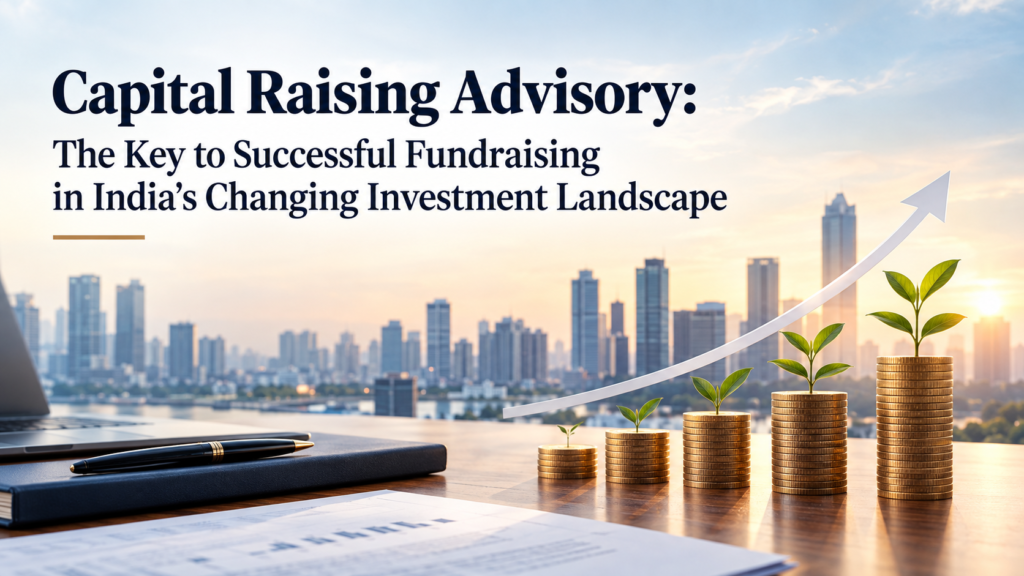 Structured finance and IPO advisory concept featuring capital structuring, market access, financial growth charts, rising investment values, and a modern financial district.